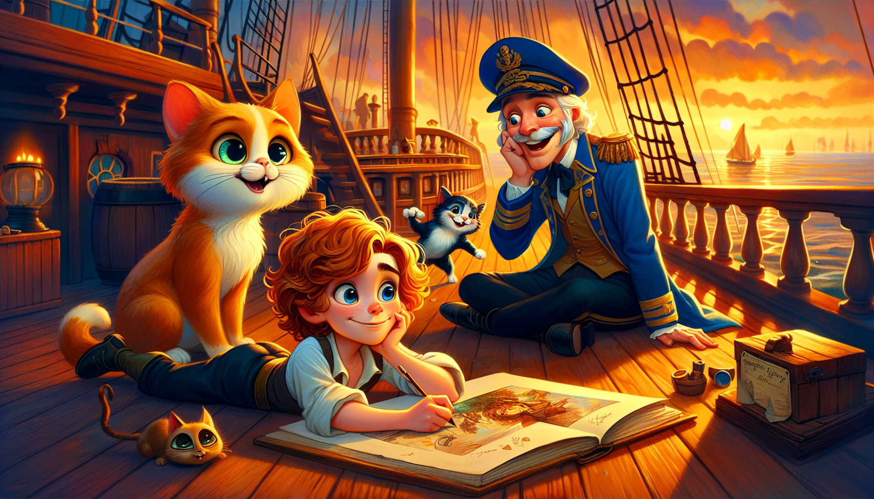 Captain Titanic and the Curious Cat